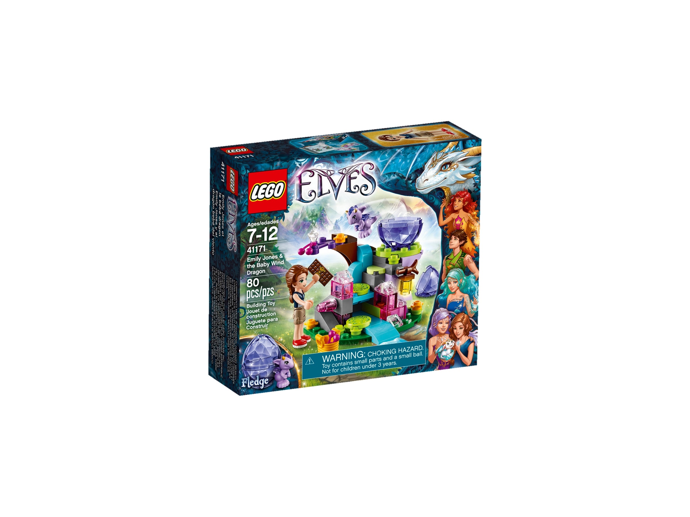LEGO Elves 41171 Emily Jones & The Baby Wind Dragon 80pcs 2016 Fledge for sale online